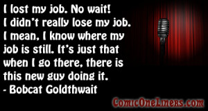 Losing my Job, Bobcat Goldthwait Quote