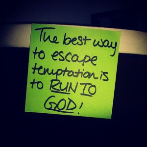 When we make mistakes we should not run from God. We should run to God ...