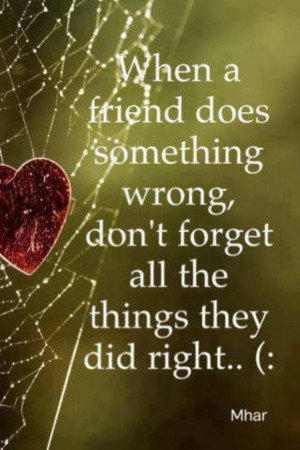 Friends forgive