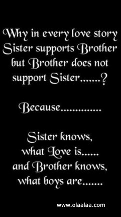 Showing Gallery For Sister And Brother Love Quotes