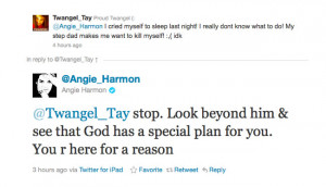 Angie Harmon counsels her Twitter followers, calls them ‘Twangels’