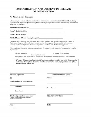 Search Results for: Authorization For Release Of Medical Information