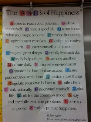 ABC's of Happiness