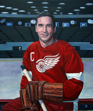 Ted Lindsay by Tony HarrisFavourite Artists, Lindsay Painting, Hockey ...