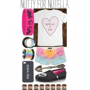 shirt: girly, nutella, heart, cute, food, junk food, pink, quote on ...