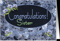 Sister Graduation Congratulations Wildflowers card - Product #613104