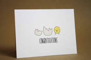 Baby Shower Card - Congratulations, New Baby, New Parent, newborn ...