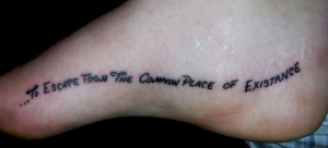 ... Tattoo Quote: “First tattoo!! This is the full contextual quote
