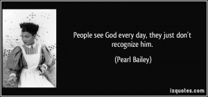People See God Every...