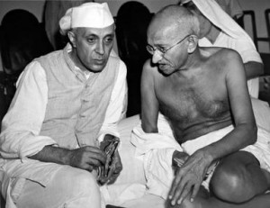 of the All India Congress, talking with Mahatma Gandhi, Indian ...
