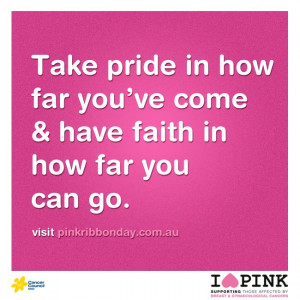 ... show your support this month? #quote #inspire #pink #pinkribbon #love