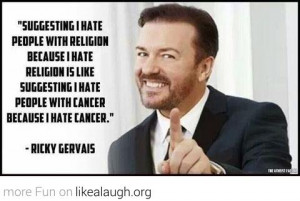 Ricky Gervais and religion