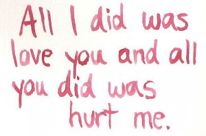 Hurt Me Quotes Tumblr ~ You Hurt Me Tumblr Quotes Images & Pictures ...