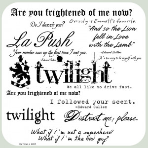 Funny Twilight Quotes Twilight Quote Brushes by