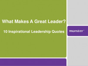 10 Inspirational Leadership Quotes