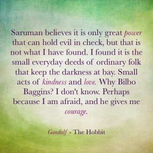 My favourite Quote from 'The Hobbit'