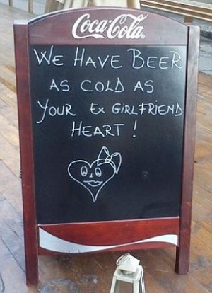 VERY cold beer is on offer at one pub, while another pub feels rather ...