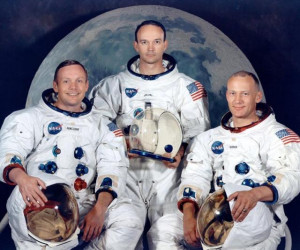 Apollo 11 astronauts Neil Armstrong, Michael Collins and Buzz Aldrin