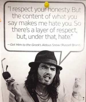 russell brand #aldous snow #quotes #get him to the greek