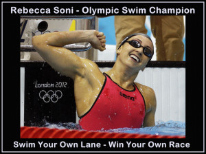Rebecca Soni Olympic Champion Swimmer Photo Quote Mini Poster Wall Art ...