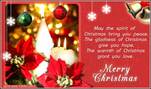 ... the spirit of christmas bring you peace the gladness of christmas give