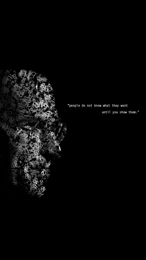 Steve Jobs quote on people's wants #iPhone #wallpaper