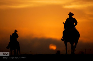 Cowboy Sunset
