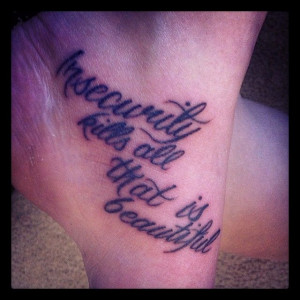 ... kills all that is beautiful - Shaun Morgan of Seether quote tattoo