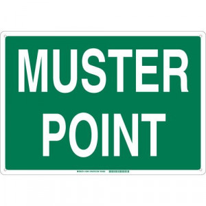 Muster Point Sign