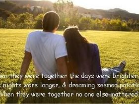 together quotes or sayings photo: No one else mattered together.jpg