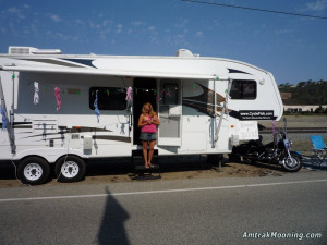 Amtrak Mooning Photos Biker