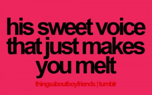 The raspiness of his voice...I just love it.