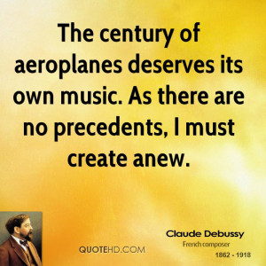 The century of aeroplanes deserves its own music. As there are no ...