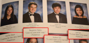 funny senior yearbook quotes pokemon song