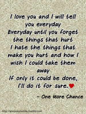 give me one more chance quotes