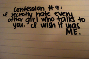 confession, handwriting, hate, love, nine, paper, quote, secret, talk ...