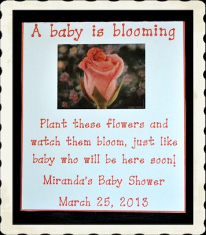 of the new baby. These beautiful flower seeds can be planted and grow ...
