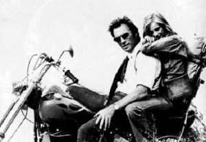 CLINT EASTWOOD - MOTORCYCLE - 