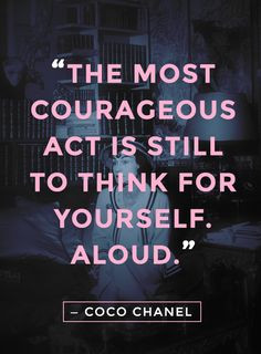 ... act is still to think for yourself. Aloud