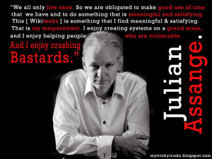 Julian Assange, Wikileaks, julian assange quotes, julian assange enjoy ...