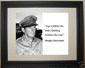 Douglas-MacArthur-General-World-War-2-WWII-age-Quote-Framed-Photo