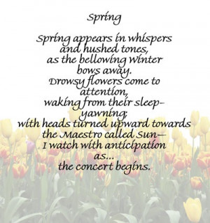 spring poems and quotes