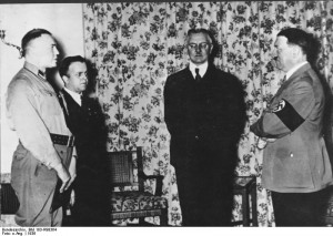 Home » Photos » Hjalmar Schacht and Adolf Hitler, 1936