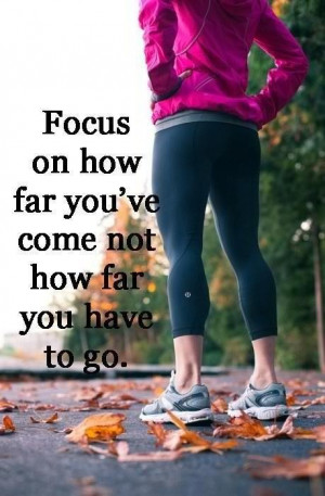 Exercise motivational quote that involves focusing your mind