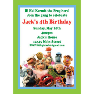 Related Pictures kermit frog birthday invitation pictures