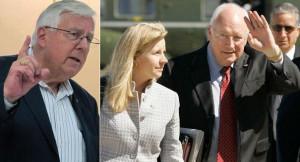 Mike Enzi (left) and Liz and Dick Cheney are pictured in this ...