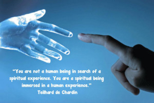 ... experience you are a spiritual being immersed in a human experience