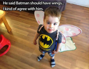 Funny batman kid