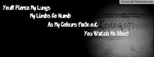 Scary Kids Scaring Kids - You Watch Me Bleed Profile Facebook Covers