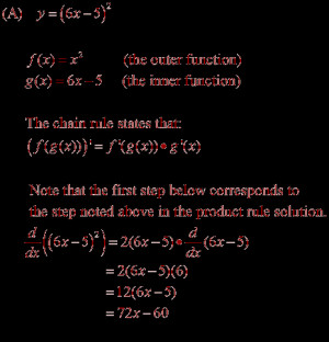 Now use both forms of the chain rule to solve the problem above: